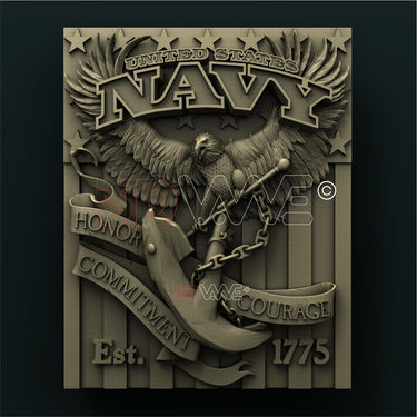 US NAVY 3D STL 3DWave